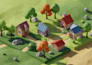 design stylized 3d low poly environment buildings game assets for unity games
